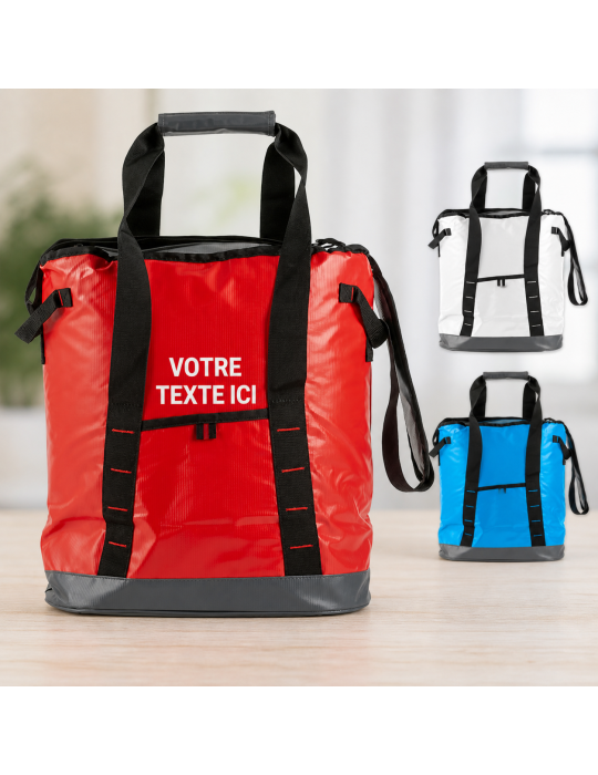 Sac isotherme PVC idéal pour vos courses personnalisé Becky