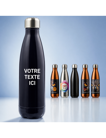 Gourde simple paroi 650 ml en acier inoxydable personnalisée 2