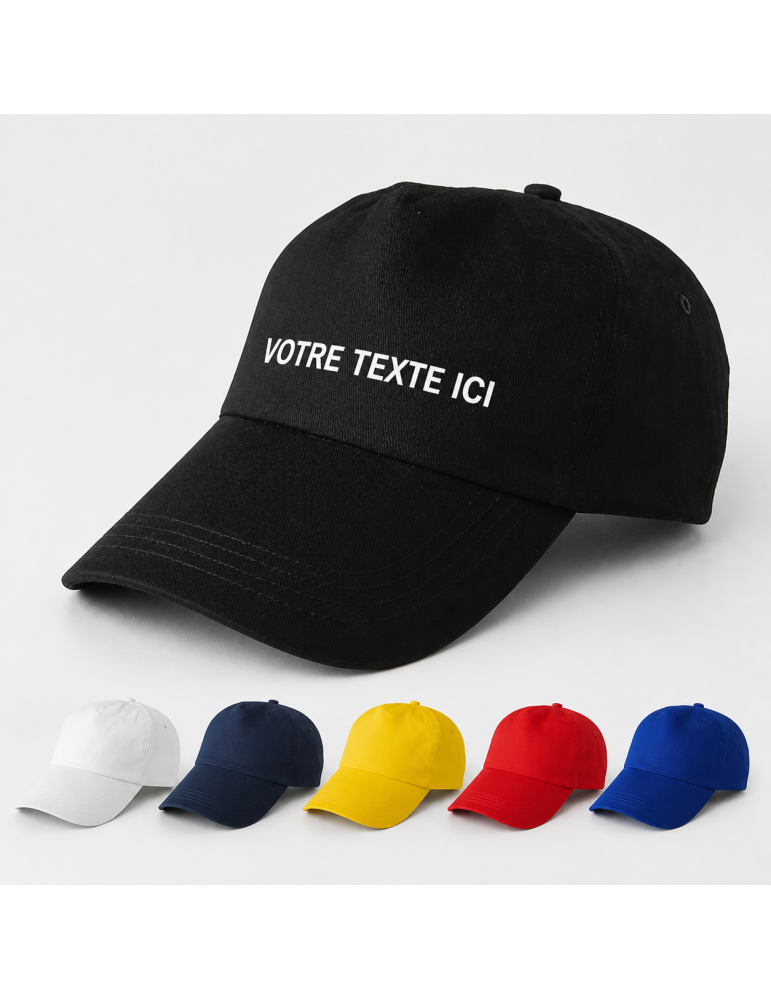 Casquette coton 5 panneaux Personnalisée Lisa