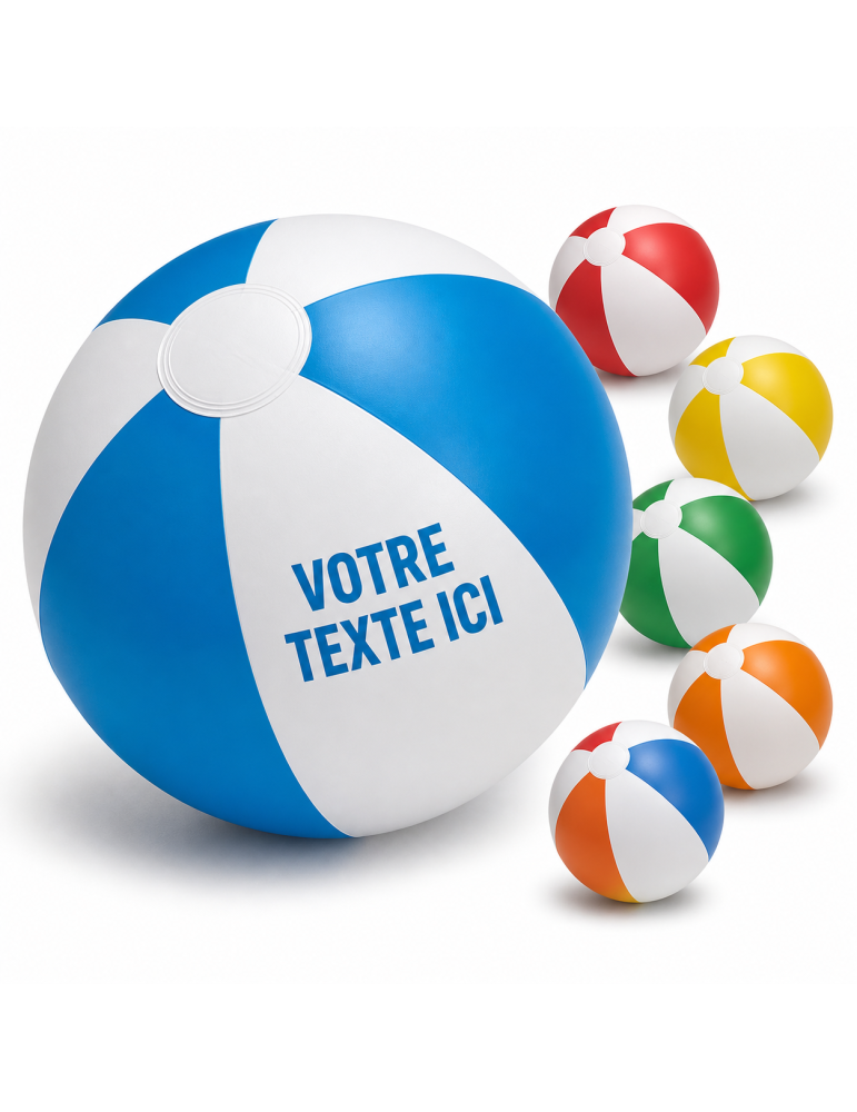 Balle Gonflable Plage Personnalisée : Cadeau Idéal PLAYTIME pas cher