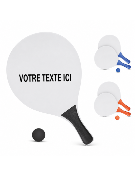 Raquette Plage Personnalisée : Cadeau Idéal MATCH