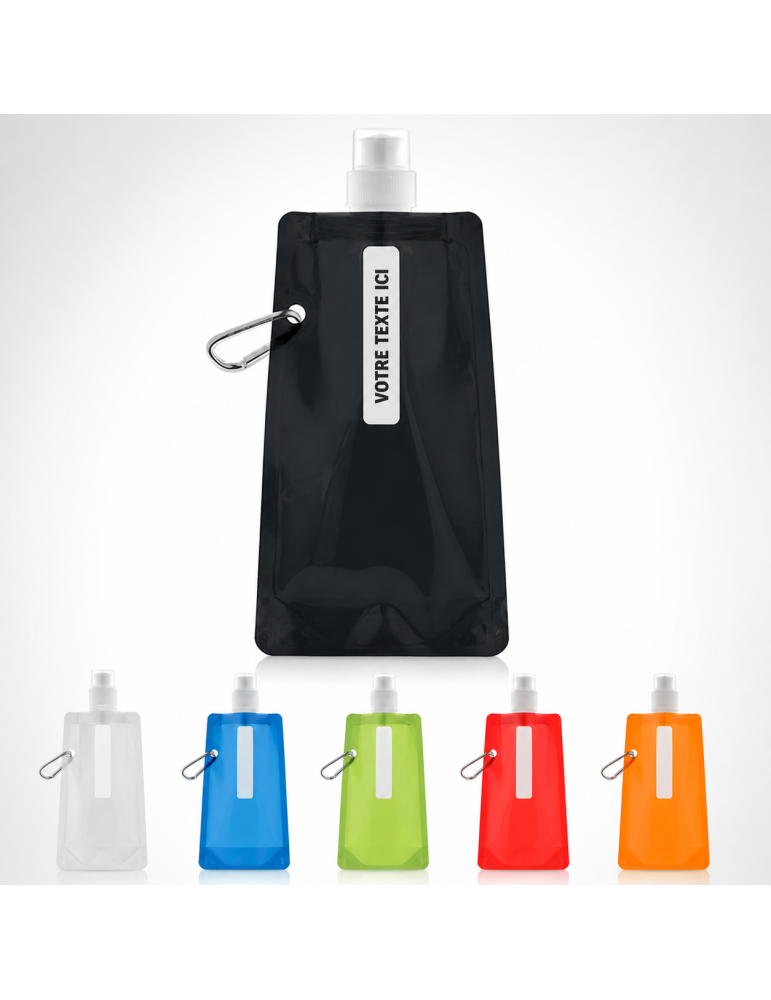 Gourde Pliable Personnalisée GATES - et Pratique pas cher