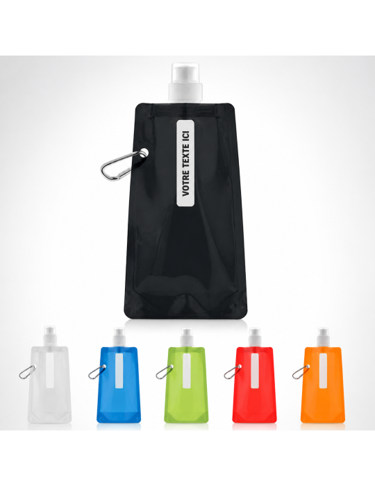Gourde Pliable Personnalisée GATES - et Pratique pas cher