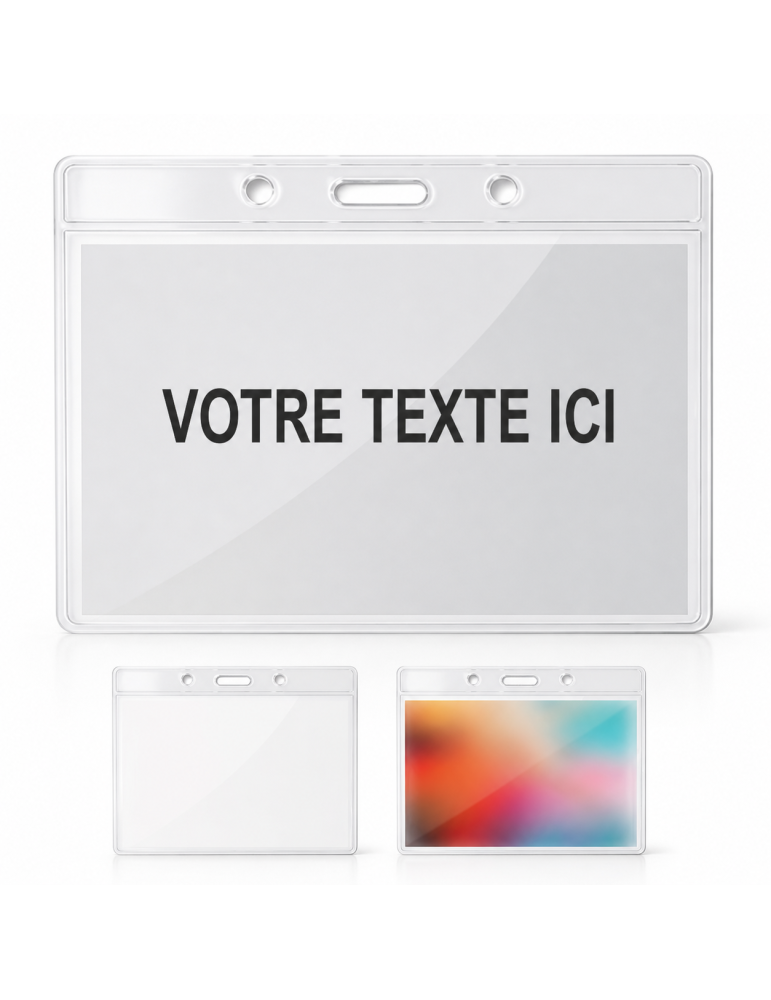 Badge Événement Personnalisé - BADGY 10x8 cm