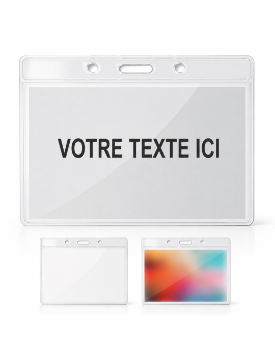Badge Événement Personnalisé - BADGY 10x8 cm