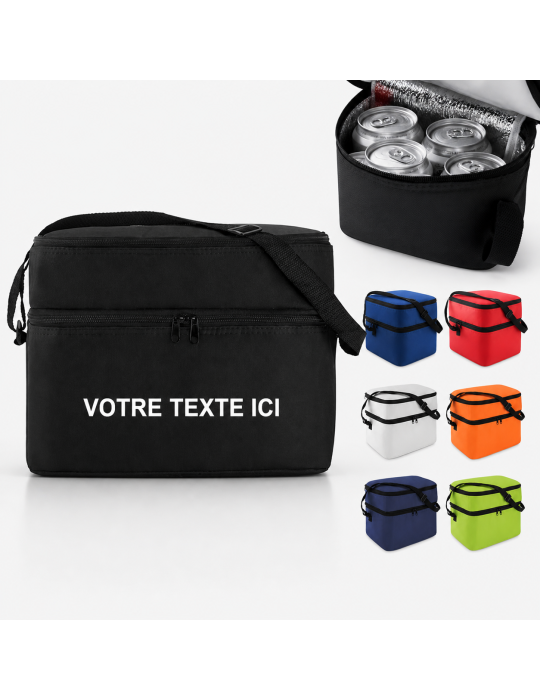 Sac Isotherme Pratique Personnalisé CASEY - 2 Compartiments pas cher