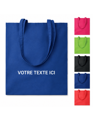Sac Shopping et Pratique en Coton Personnalisé COTTONEL COLOUR + 2