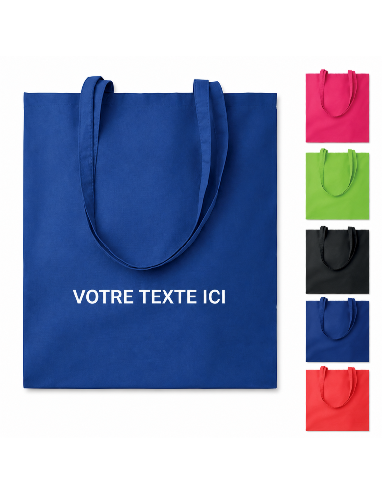 Sac Shopping et Pratique en Coton Personnalisé COTTONEL COLOUR +