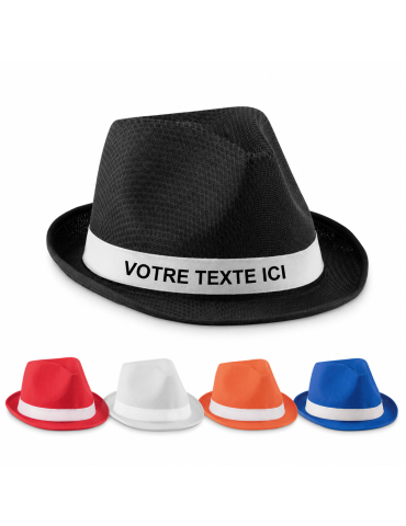 Chapeau de couleur en polyester WOOGIE personnalisé pas cher 2