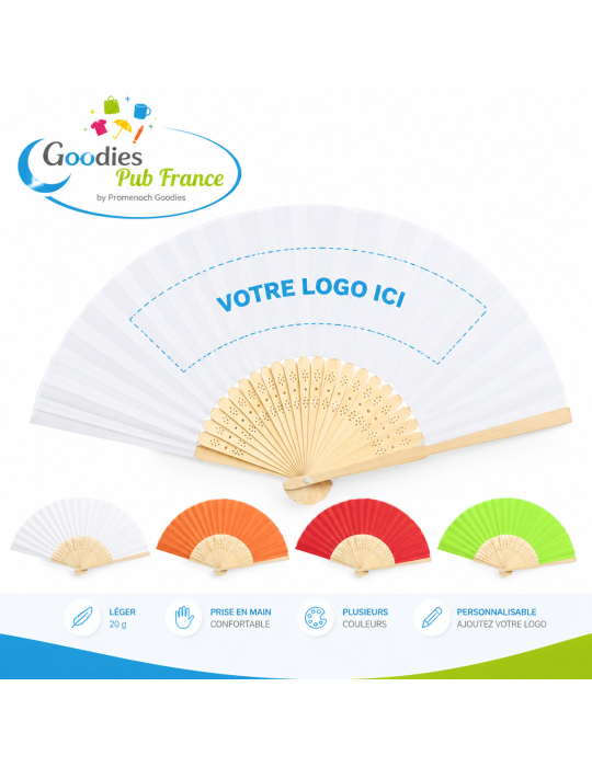 Éventail Kronix publicitaire pas cher