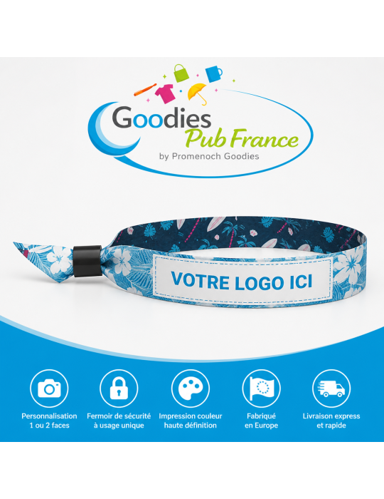 Bracelet publicitaire par sublimation - Goodies Pub France