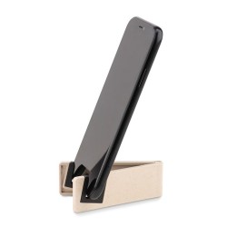 Support téléphone  en bambou/ABS personnalisé - STANDOL+ pas cher Matières : bambou Couleurs : blanc 2
