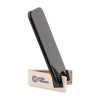 Support téléphone  en bambou/ABS personnalisé - STANDOL+ pas cher Matières : bambou Couleurs : blanc livraison express 24h 48h
