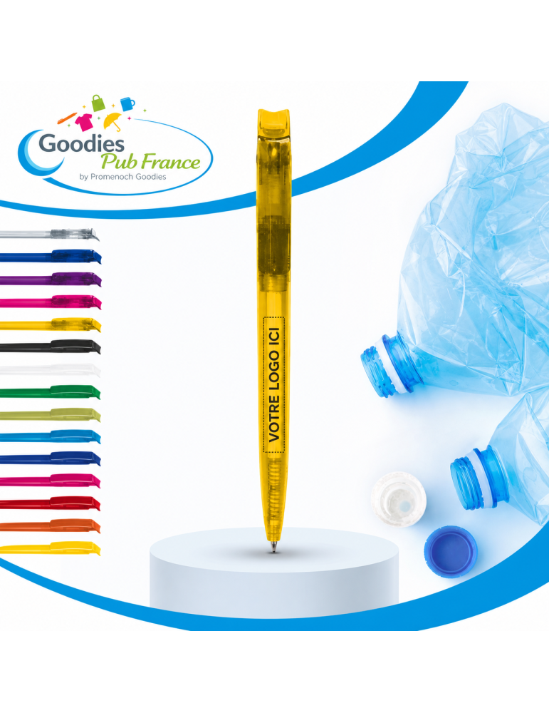 Stylo bille publicitaire recyclé Made in Europe