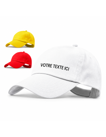 Casquette Sportive Personnalisable pour Enfant - Sportkid Matières : coton Couleurs : blanc 2