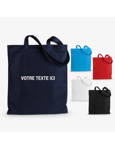 Sac Shopping Personnalisé Éco-responsable Jazzin Matières : polypropylène (PP) Couleurs : bleu marine 2