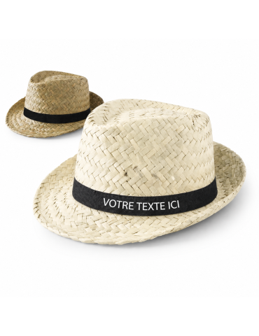 Chapeau publicitaire en paille pas cher Zelio 2