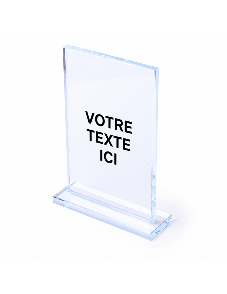 Plaque Trophée en Verre Personnalisée Recsum
