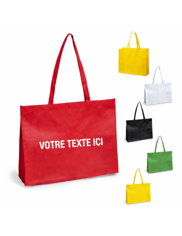Sac Personnalisable de Shopping - Karean Matières : polypropylène (PP) Couleurs : rouge objet promotionnel éco-responsable 2