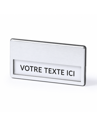 Badge Publicitaire Sur Mesure - Upsin Couleurs : argenté 2