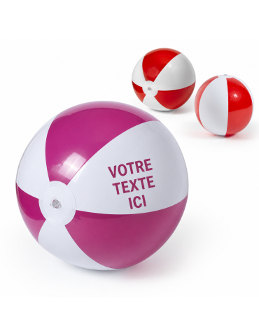 Ballon de Plage Publicitaire Unique Zeusty Matières : PVC Couleurs : fuchsia 2