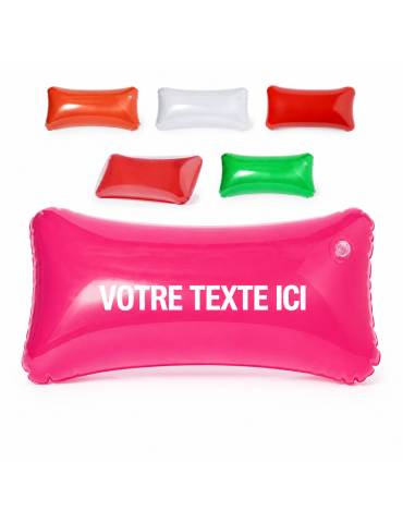 Coussin personnalisé idéal pour sorties Blisit pas cher Matières : PVC Couleurs : fuchsia 2