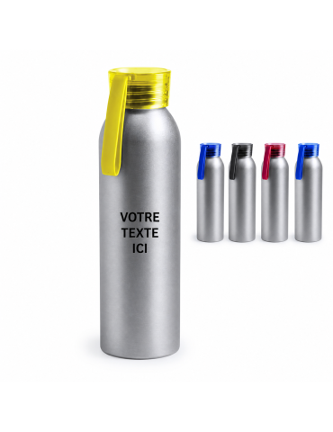 Gourde Publicitaire Éco-responsable 650 ml Tukel Matières : aluminium Couleurs : jaune 2