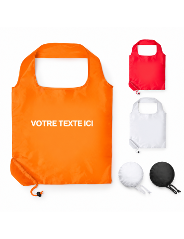 Sac Pliable Éco-responsable Personnalisé pas cher - Idéal pour vos Courses Dayfan Matières : polyester Couleurs : bleu objet pro 2