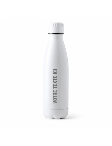 Gourde Éco-responsable 700ml en Acier Inoxydable Personnalisée Bayron Matières : acier inoxydable Couleurs : blanc 2
