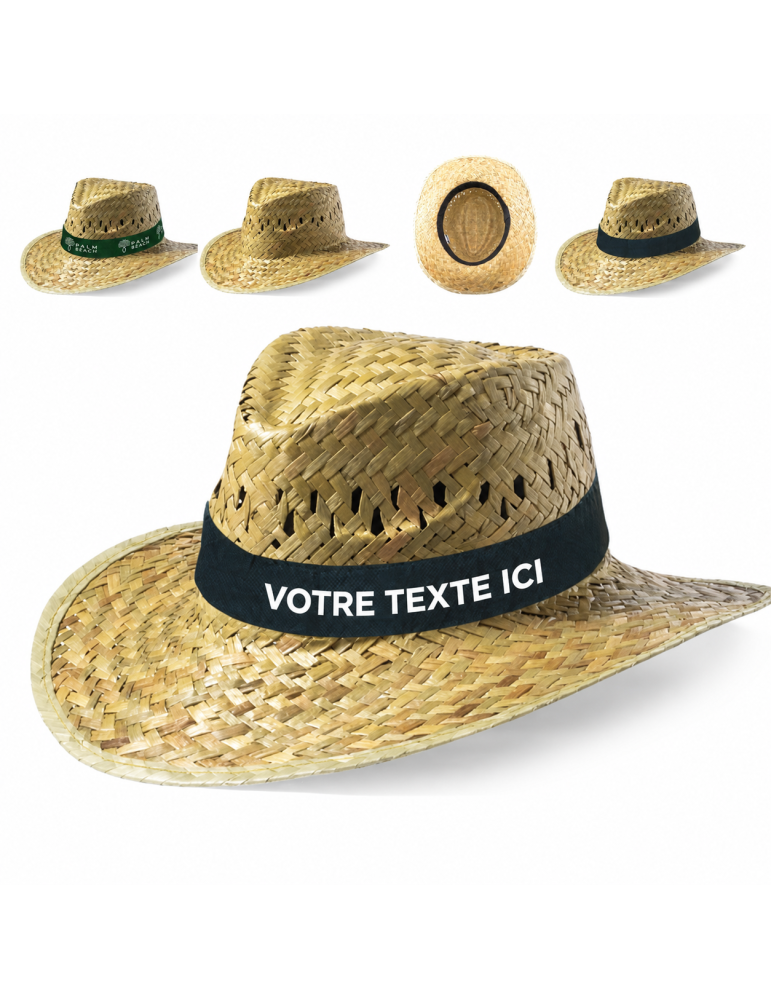 Chapeau en Paille Confort et Style Vita personnalisé pas cher