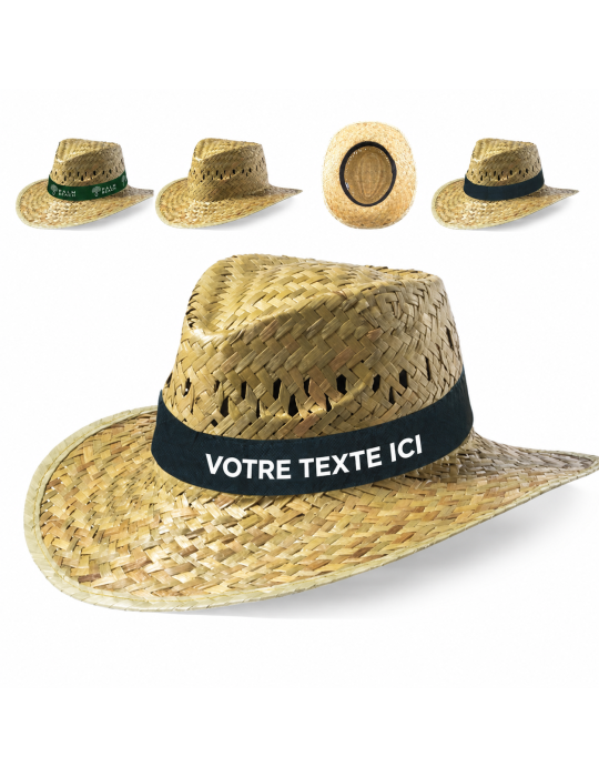 Chapeau en Paille Confort et Style Vita personnalisé pas cher
