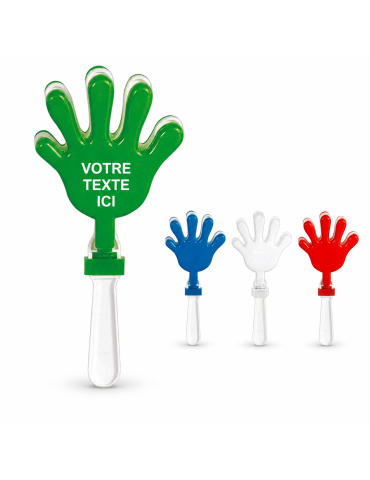 Accessoire Unique Personnalisé à Prix Abordable - Main Animation Maracan Couleurs : bleu 2