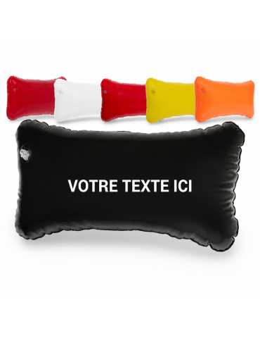 Coussin personnalisé idéal pour la plage et les loisirs - Cancún Matières : PVC Couleurs : noir 2