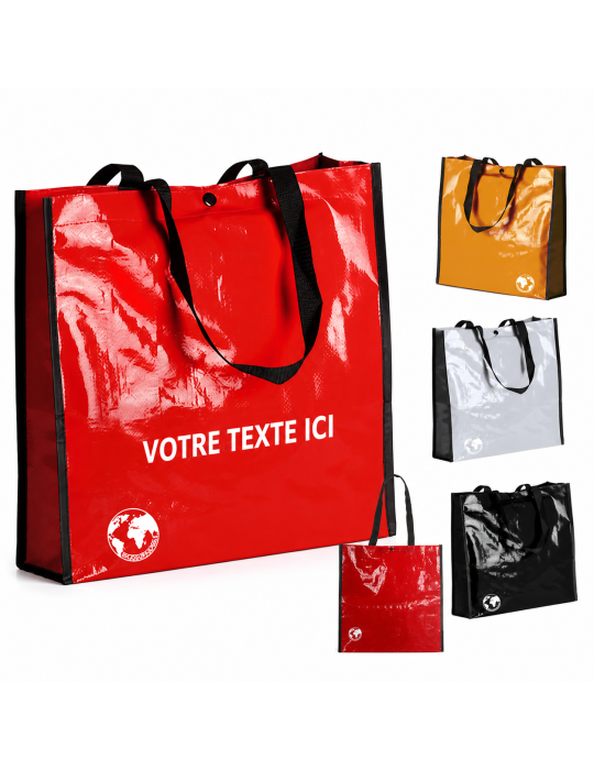 Sac recyclé personnalisé - Sac Shopping Biodégradable pas cher