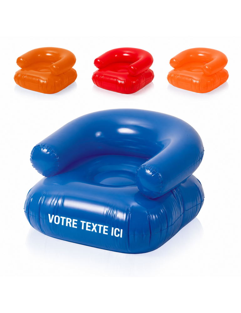 Fauteuil Gonflable Personnalisé - Reset Confort à la Plage pas cher