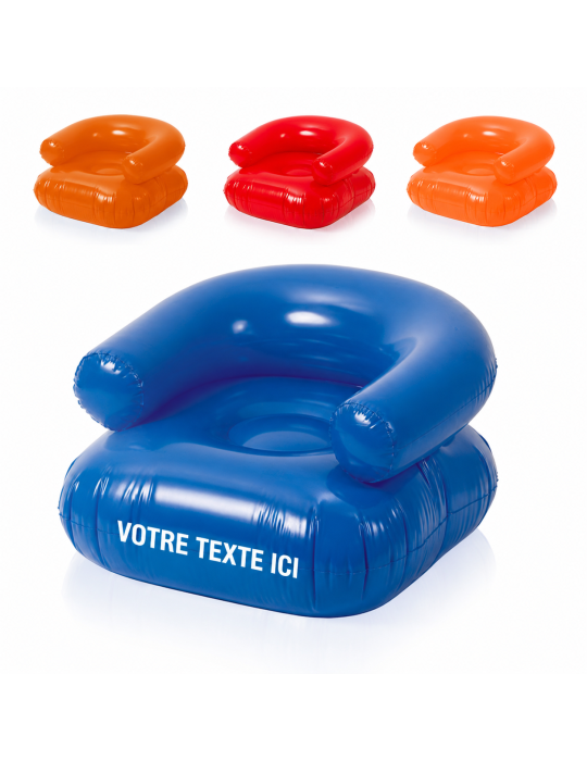 Fauteuil Gonflable Personnalisé - Reset Confort à la Plage pas cher