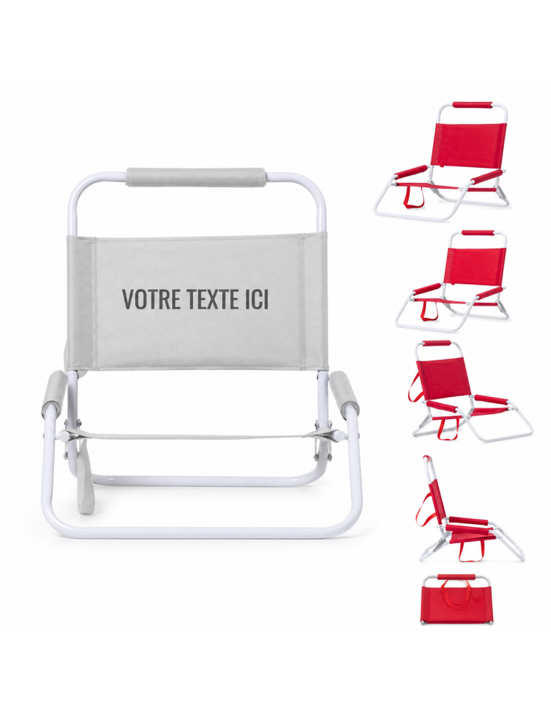 Chaise de Plage Personnalisée Légère et Pratique Coswel pas cher