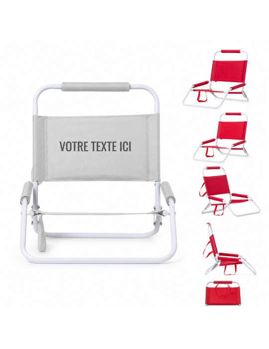 Chaise de Plage Personnalisée Légère et Pratique Coswel pas cher