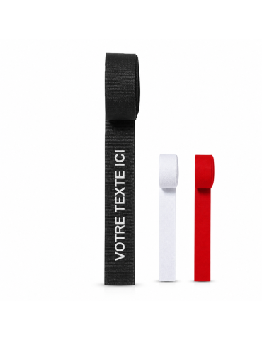 Ruban Publicitaire Éco-responsable pour Chapeau Hicoband Matières : polyester Couleurs : noir 2
