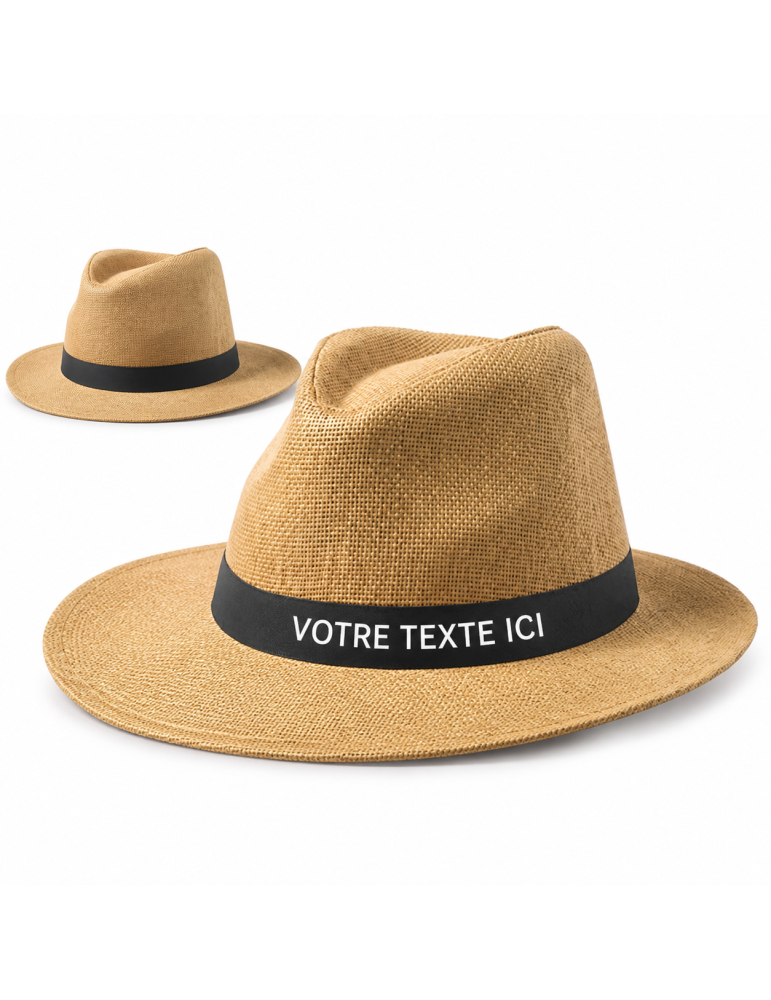 Chapeau Mulins en Paille de Papier publicitaire