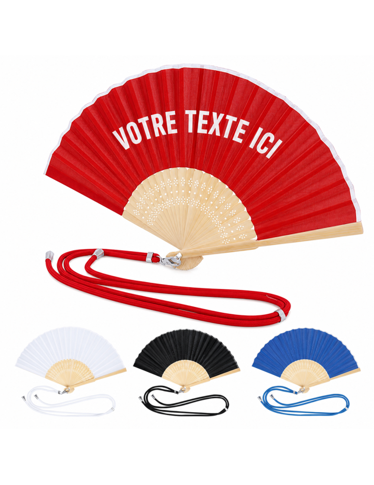 Éventail Yanex personnalisable pas cher