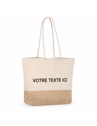 Sac Éco-responsable Pratique Personnalisé Bitalex Matières : coton Couleurs : naturel 2