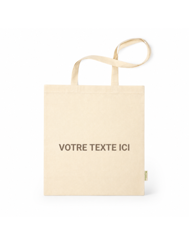 Sac Éco-responsable Pratique Personnalisé en Coton Bio Missam Matières : coton organique Couleurs : naturel 2