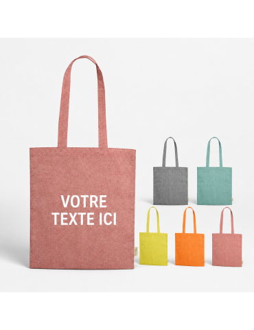 Sac Shopping Éco-responsable Pratique Personnalisé Graket Matières : coton recyclé Couleurs : rouge 2