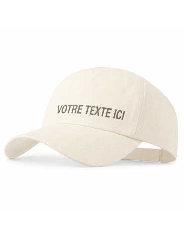 Casquette Éco-responsable et Personnalisable Zonner Matières : coton organique Couleurs : naturel 2