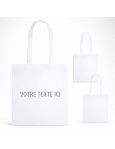 Sac Tote Bag Éco-responsable et 100% Compostable Personnalisé - Moltux Matières : PLA Couleurs : blanc 2