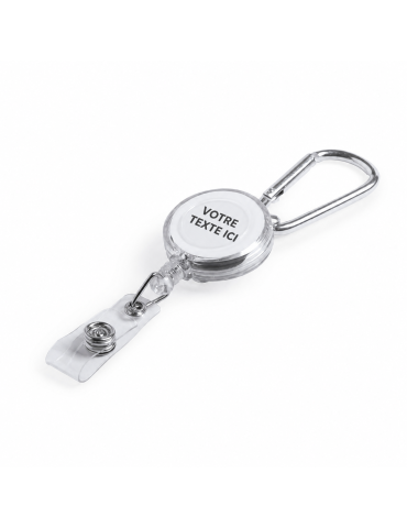 Porte Badge Personnalisé Éco-responsable - Bosur Couleurs : blanc 2