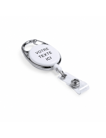 Porte Badge Événementiel Personnalisé pas cher - Napper Couleurs : blanc 2