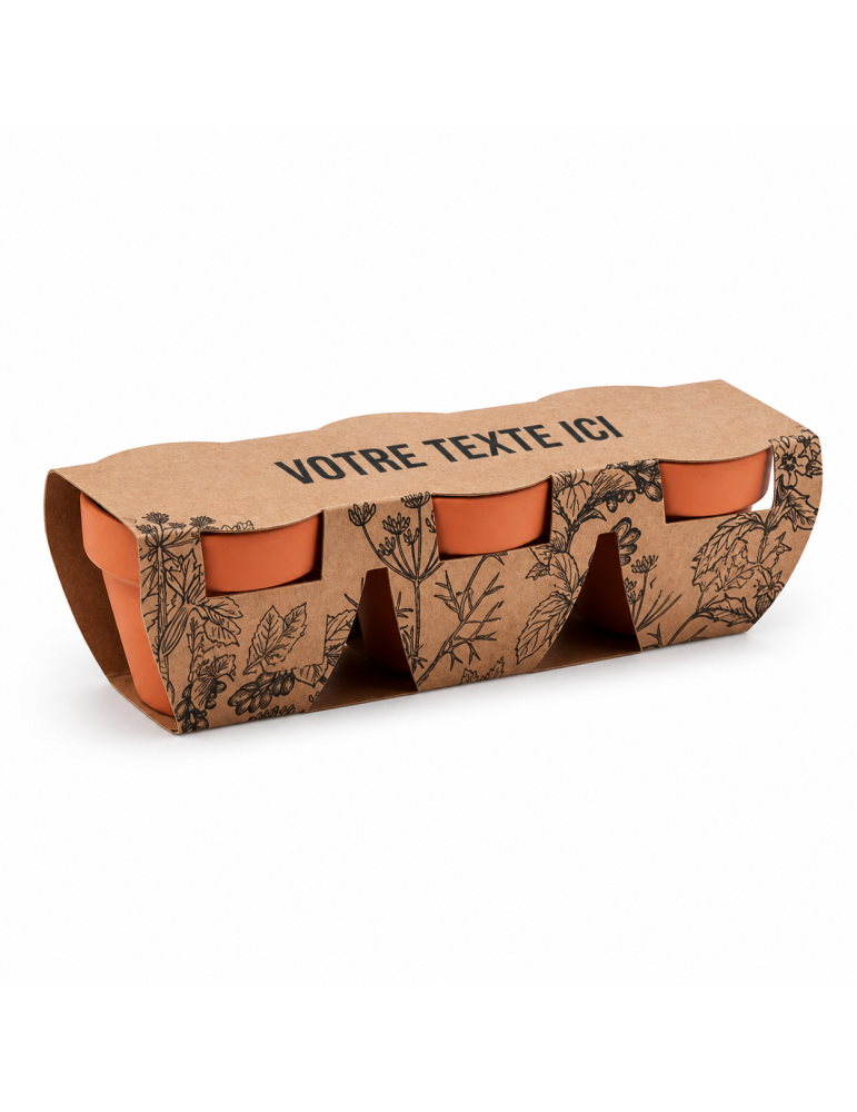 Pots s en terre cuite pour herbes | Objets publicitaires