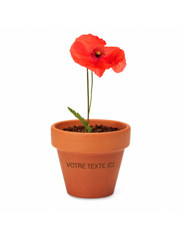 Pot graines de coquelicot  et pratique | Personnalisée pas cher 2